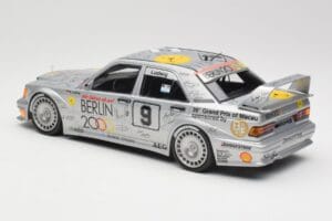 Mercedes 190E 2.5-16 EVO II W201 #9 Zung Fu K. Ludwig Guia Race Macau 1992 Minichamps 1:18 155923609 Diecast - image 4 of 6