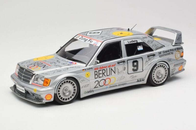 Mercedes 190E 2.5-16 EVO II W201 #9 Zung Fu K. Ludwig Guia Race Macau 1992 Minichamps 1:18 155923609 Diecast