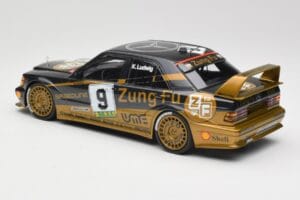 Mercedes 190E 2.5-16 EVO II W201 #9 Zung Fu K. Ludwig Guia Race Macau 1991 Minichamps 1:18 155913609 Diecast - image 4 of 6
