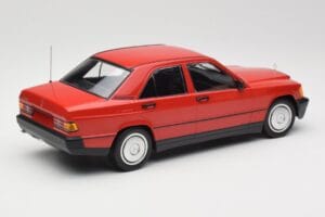Mercedes 190E W201 Red Minichamps 1:18 155037000 Diecast - image 2 of 6