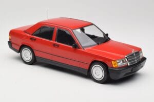 Mercedes 190E W201 Red Minichamps 1:18 155037000 Diecast - image 4 of 6