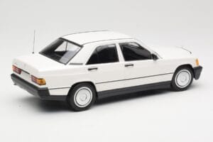 Mercedes 190E W201 White Minichamps 1:18 155037002 Diecast - image 2 of 6