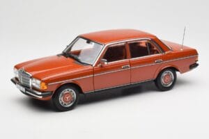 Mercedes 200 W123 English Red Dealer Edition Norev 1:18 B66040653 Diecast