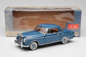 Mercedes 220 SE W128 Blue Sun Star 1:18 3561 Diecast - image 8 of 8
