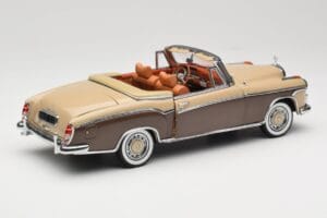 Mercedes 220 SE W128 Cabriolet Bronze Red Sun Star 1:18 3572 Diecast - image 3 of 8