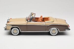 Mercedes 220 SE W128 Cabriolet Bronze Red Sun Star 1:18 3572 Diecast - image 4 of 8
