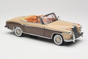 Mercedes 220 SE W128 Cabriolet Bronze Red Sun Star 1:18 3572 Diecast - image 6 of 8