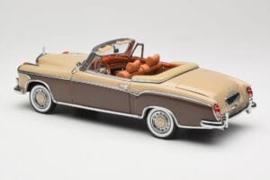 Mercedes 220 SE W128 Cabriolet Bronze Red Sun Star 1:18 3572 Diecast - image 7 of 8