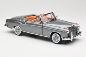 Mercedes 220 SE W128 Convertible Grey Metallic Sun Star 1:18 3352-M1 Diecast - image 6 of 8