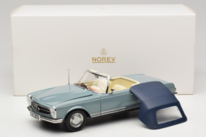 Mercedes 230 SL W113 Horizon Blue Norev 1:18 183992 Diecast - image 9 of 9