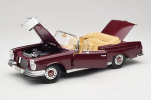 Mercedes 280SE W108 Bordeaux Red Maisto 1:18 31811 Diecast - image 2 of 8