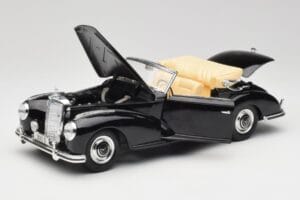 Mercedes 300 S W188 Cabriolet Black Tchibo 1:18 36782 Diecast - image 2 of 8