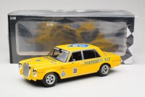 Mercedes 300 SEL 6.8 W109 #38 H. Heyer Season Finale Hockenheim 1971 Minichamps 1:18 155713438 Diecast - image 6 of 6