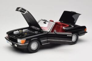 Mercedes 300 SL R107 Black Norev 1:18 183511 Diecast - image 2 of 8