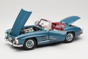 Mercedes 300 SL W198 Roadster Blue Minichamps 1:18 180039035 Diecast - image 2 of 8