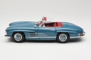 Mercedes 300 SL W198 Roadster Blue Minichamps 1:18 180039035 Diecast - image 4 of 8