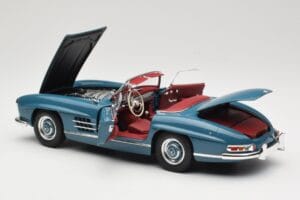 Mercedes 300 SL W198 Roadster Blue Minichamps 1:18 180039035 Diecast - image 5 of 8