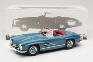 Mercedes 300 SL W198 Roadster Blue Minichamps 1:18 180039035 Diecast - image 8 of 8