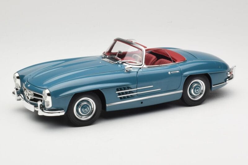 Mercedes 300 SL W198 Roadster Blue Minichamps 1:18 180039035 Diecast