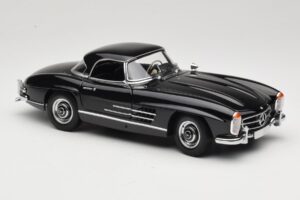 Mercedes 300 SL W198 Roadster With Hardtop Black Minichamps 1:18 180039040 Diecast - image 6 of 8