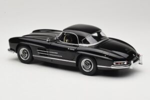 Mercedes 300 SL W198 Roadster With Hardtop Black Minichamps 1:18 180039040 Diecast - image 7 of 8
