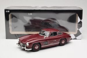 Mercedes 300 SL W198 Gullwing Dark Red Minichamps 1:18 110037218 Diecast - image 8 of 8