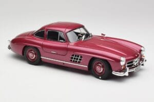 Mercedes 300 SL W198 Fire Red Minichamps 1:18 180039008 Diecast - image 6 of 8