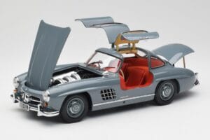 Mercedes 300 SL W198 Graphite Grey Minichamps 1:18 180039005 Diecast - image 2 of 8