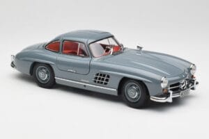 Mercedes 300 SL W198 Graphite Grey Minichamps 1:18 180039005 Diecast - image 6 of 8