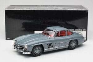 Mercedes 300 SL W198 Graphite Grey Minichamps 1:18 180039005 Diecast - image 8 of 8