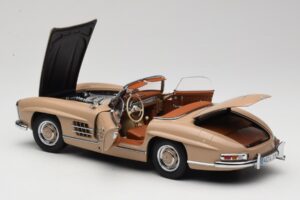 Mercedes 300 SL W198 Roadster Light Brown Minichamps 1:18 180039032 Diecast - image 5 of 8