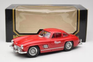 Mercedes 300 SL W198 Red Metallic Bburago 1:18 3013-M1 Diecast - image 8 of 8