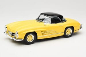 Mercedes 300 SL W198 Roadster Hardtop Signal Yellow Minichamps 1:18 180039044 Diecast - image 3 of 9