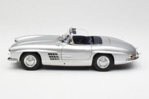 Mercedes 300 SL W198 Roadster Silver Metallic Minichamps 1:18 180039030 Diecast - image 4 of 8