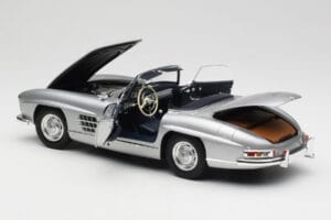Mercedes 300 SL W198 Roadster Silver Metallic Minichamps 1:18 180039030 Diecast - image 5 of 8