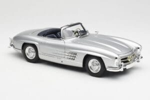 Mercedes 300 SL W198 Roadster Silver Metallic Minichamps 1:18 180039030 Diecast - image 6 of 8