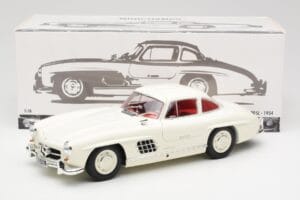Mercedes 300 SL W198 White Minichamps 1:18 180039006 Diecast - image 8 of 8