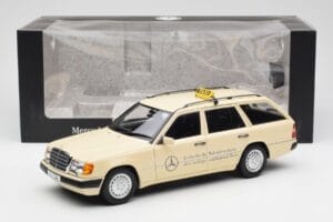 Mercedes 300D S124 T-Model Light Ivory Taxi Dealer Edition Norev 1:18 B66040702 Diecast