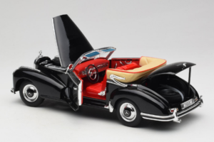 Mercedes 300S W188 Roadster Black Welly 1:18 801-3271398 Diecast - image 5 of 8