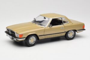 Mercedes 350 SL R107 Gold Sun Star 1:18 MB004 Diecast