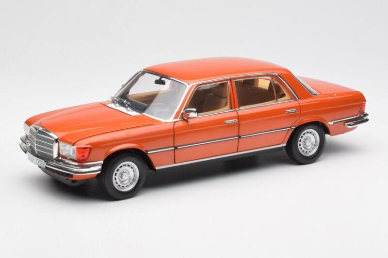 Mercedes 450 SEL 6.9 W116 Orange Metallic Norev 1:18 183459 Diecast