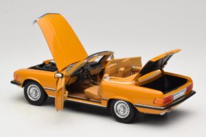 Mercedes 450 SL R107 Cayenne Orange Norev 1:18 183350 Diecast - image 7 of 10