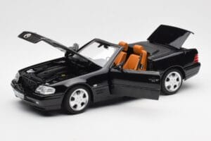Mercedes SL 500 R129 Black Norev 1:18 183750 Diecast - image 2 of 10