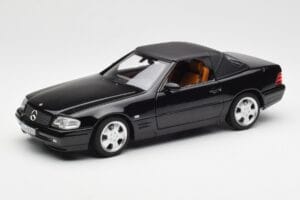 Mercedes SL 500 R129 Black Norev 1:18 183750 Diecast - image 3 of 10