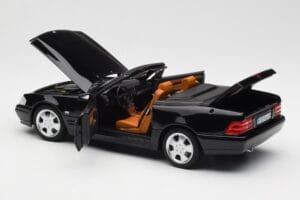 Mercedes SL 500 R129 Black Norev 1:18 183750 Diecast - image 7 of 10
