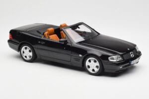 Mercedes SL 500 R129 Black Norev 1:18 183750 Diecast - image 8 of 10