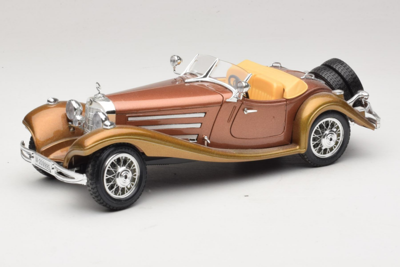 Mercedes 500K Roadster Copper Metallic Bburago 1:18 3020-P1 Diecast