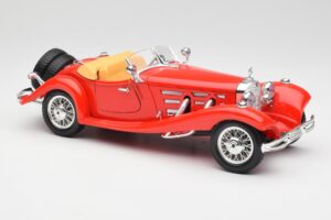 Mercedes 500K Roadster Red Bburago 1:18 3020 Diecast - image 6 of 8