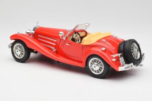 Mercedes 500K Roadster Red Bburago 1:18 3020 Diecast - image 7 of 8