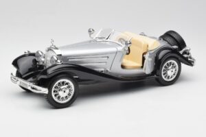 Mercedes 500K Roadster Silver Bburago 1:18 3020-M1 Diecast - image 2 of 8